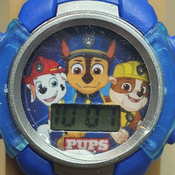 Accutime Other - 10/$20 Nickelodeon Paw Patrol Silver/Blue Boy's Digital Flashing Lights Watch